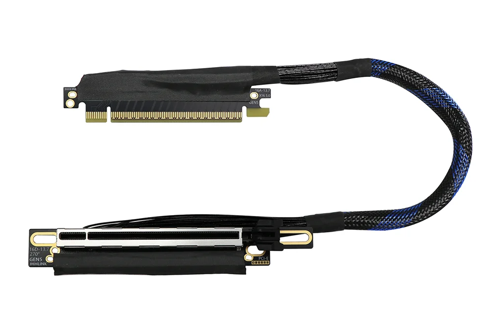 Right Angle Fold Reverse PCIe  - Pcie 5.0 Gpu Riser Cable ulasan dan harga