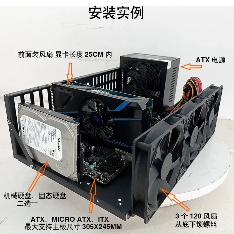 JMZ Graphics Card Test Rack Op - Gpu Mining Rig Frame 8 Gpu ulasan dan harga