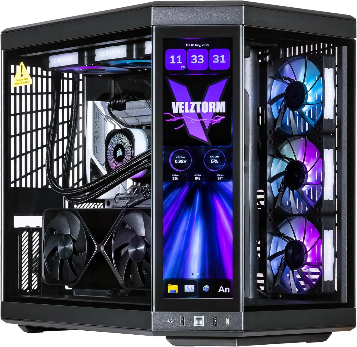 Velztorm LCD Black Praetix Cus - Rtx 5090 32Gb ulasan dan harga