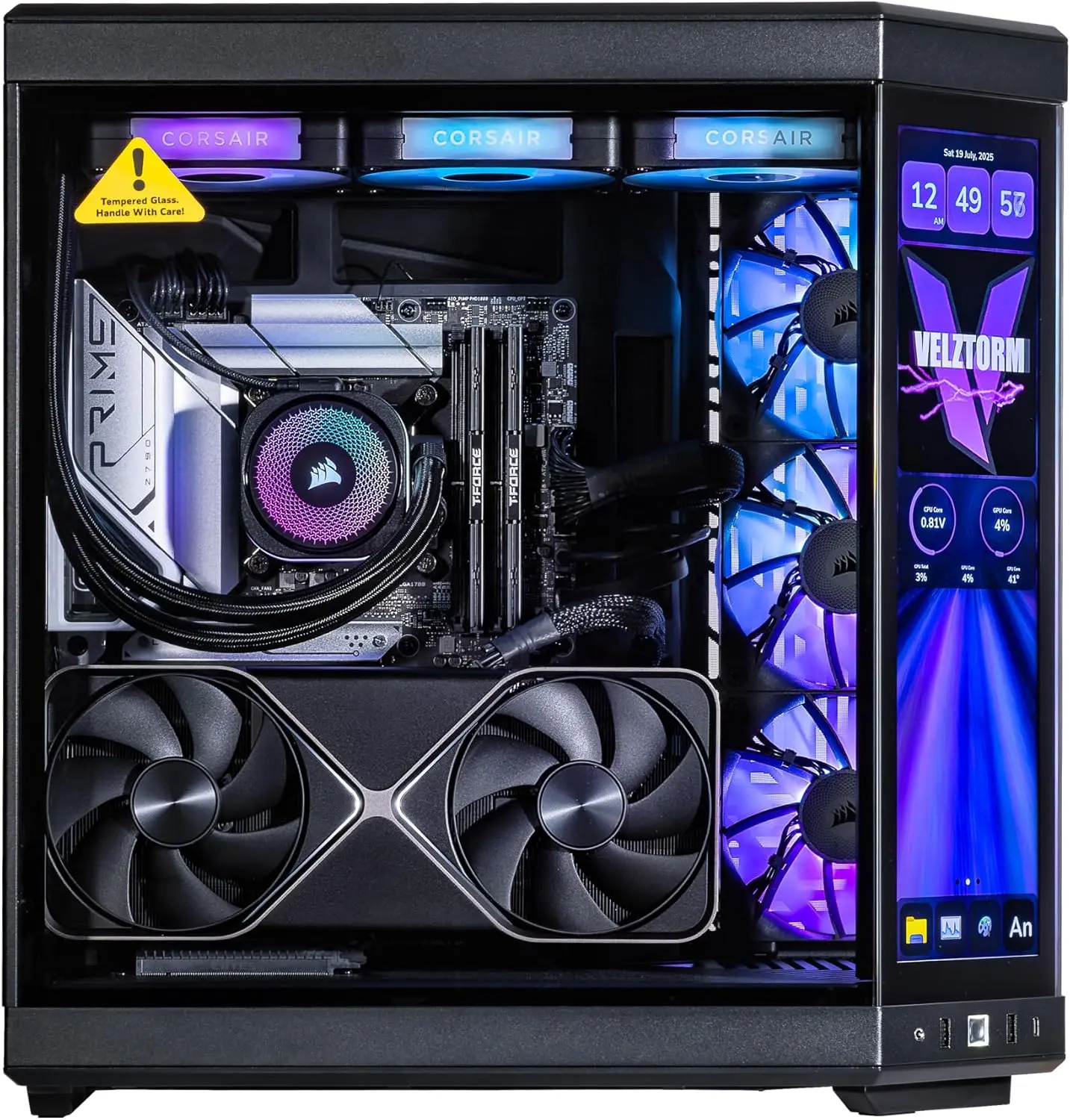 Velztorm LCD Black Praetix Cus - Rtx 5090 32Gb ulasan dan harga