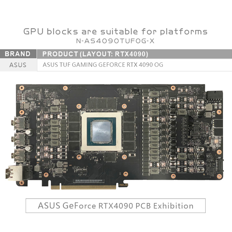 Bykski GPU Block Use for ASUS  - Rtx 4090 Water Block ulasan dan harga