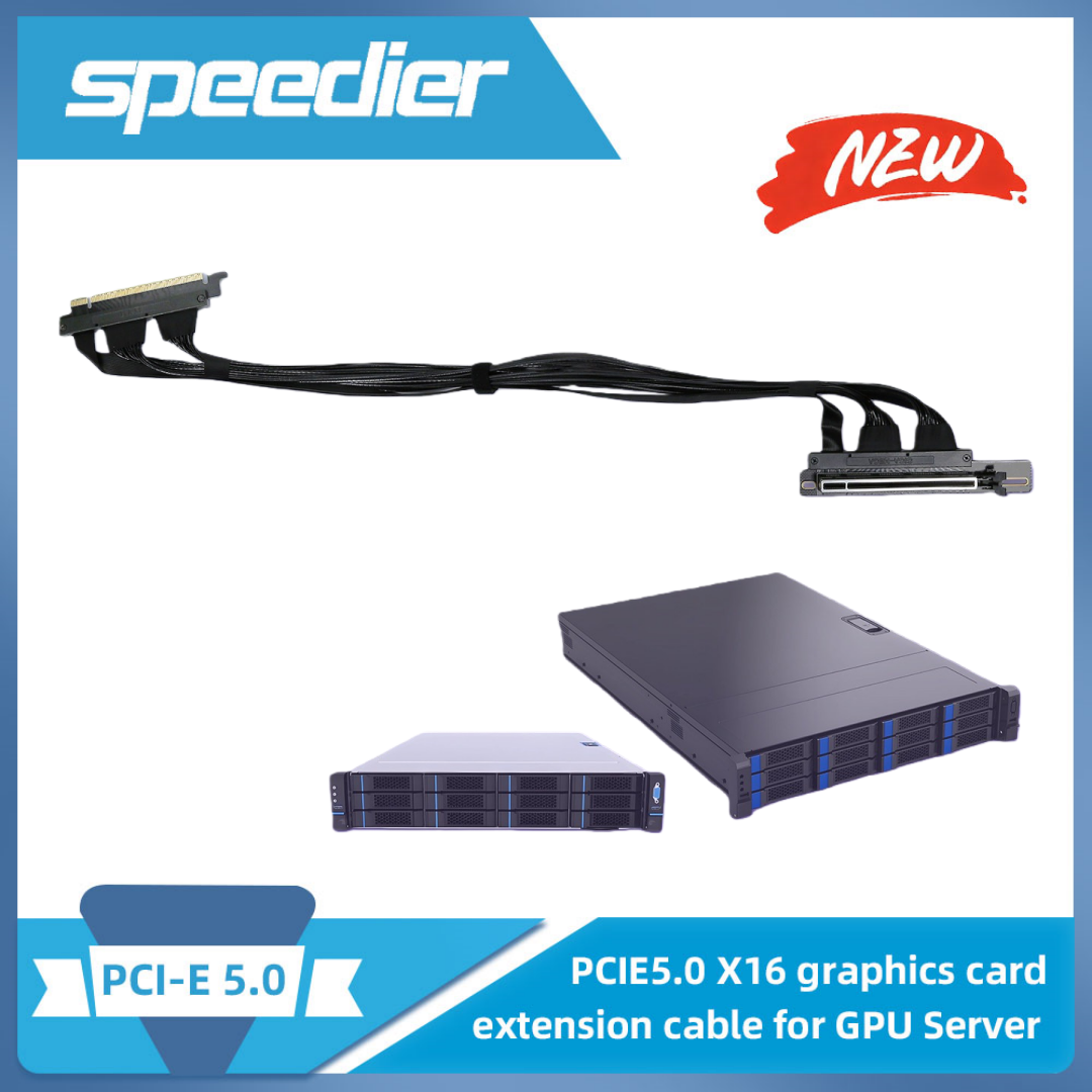 GPU Server Dedicated PCIE 5.0  - Pcie 5.0 Gpu Riser Cable ulasan dan harga